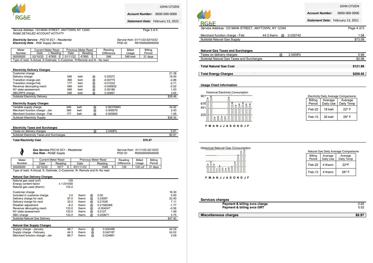  Minol USA business utility bill 
